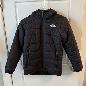 The North Face Kids Black Hooded Puffer Jacket